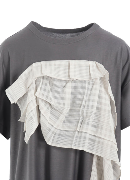 LYOCELL/COTTON  HALF SLEEVE LONG T