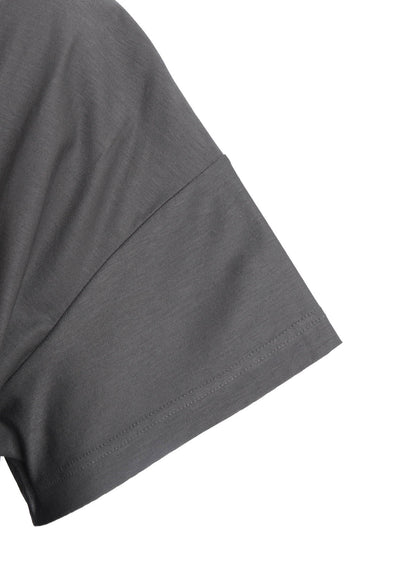 LYOCELL/COTTON  HALF SLEEVE LONG T