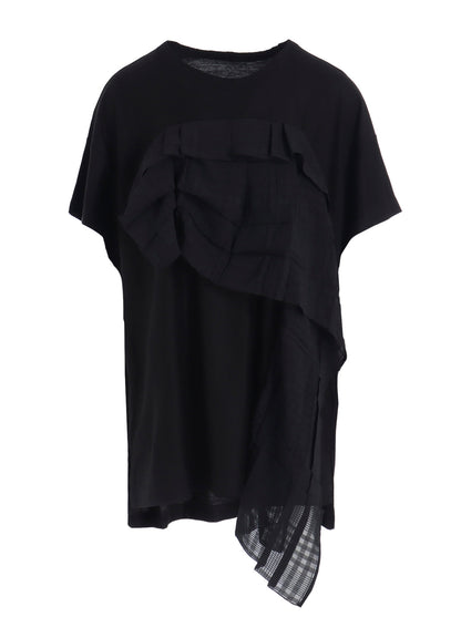 LYOCELL/COTTON  HALF SLEEVE LONG T