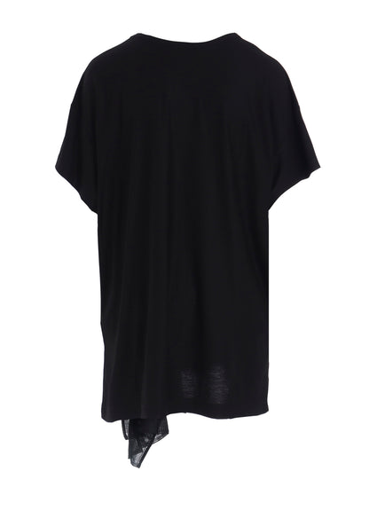 LYOCELL/COTTON  HALF SLEEVE LONG T