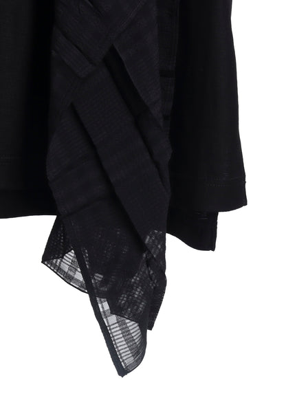 LYOCELL/COTTON  HALF SLEEVE LONG T