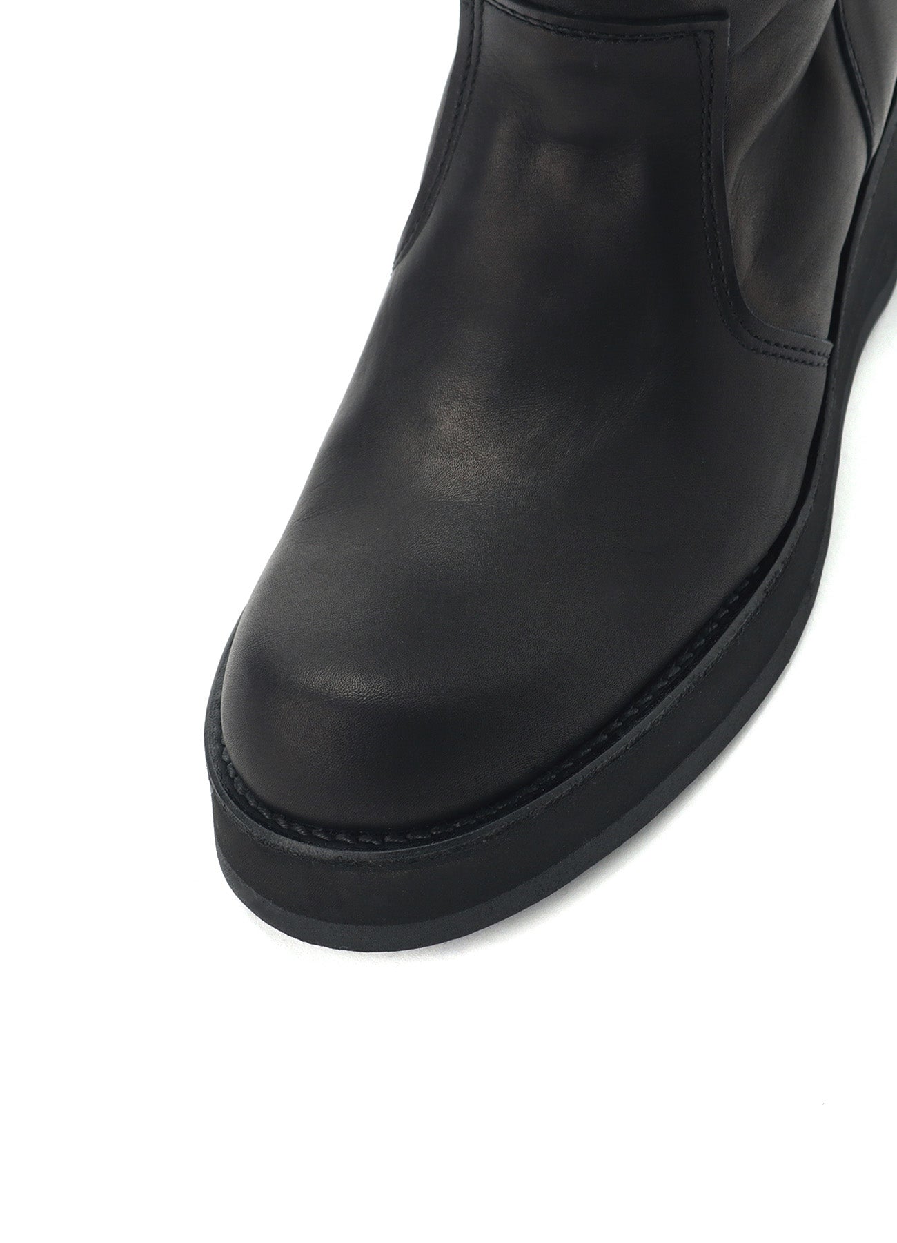 JACQUARD KNIT LEATHER COMBI NORDIC KNITTED BOOTS
