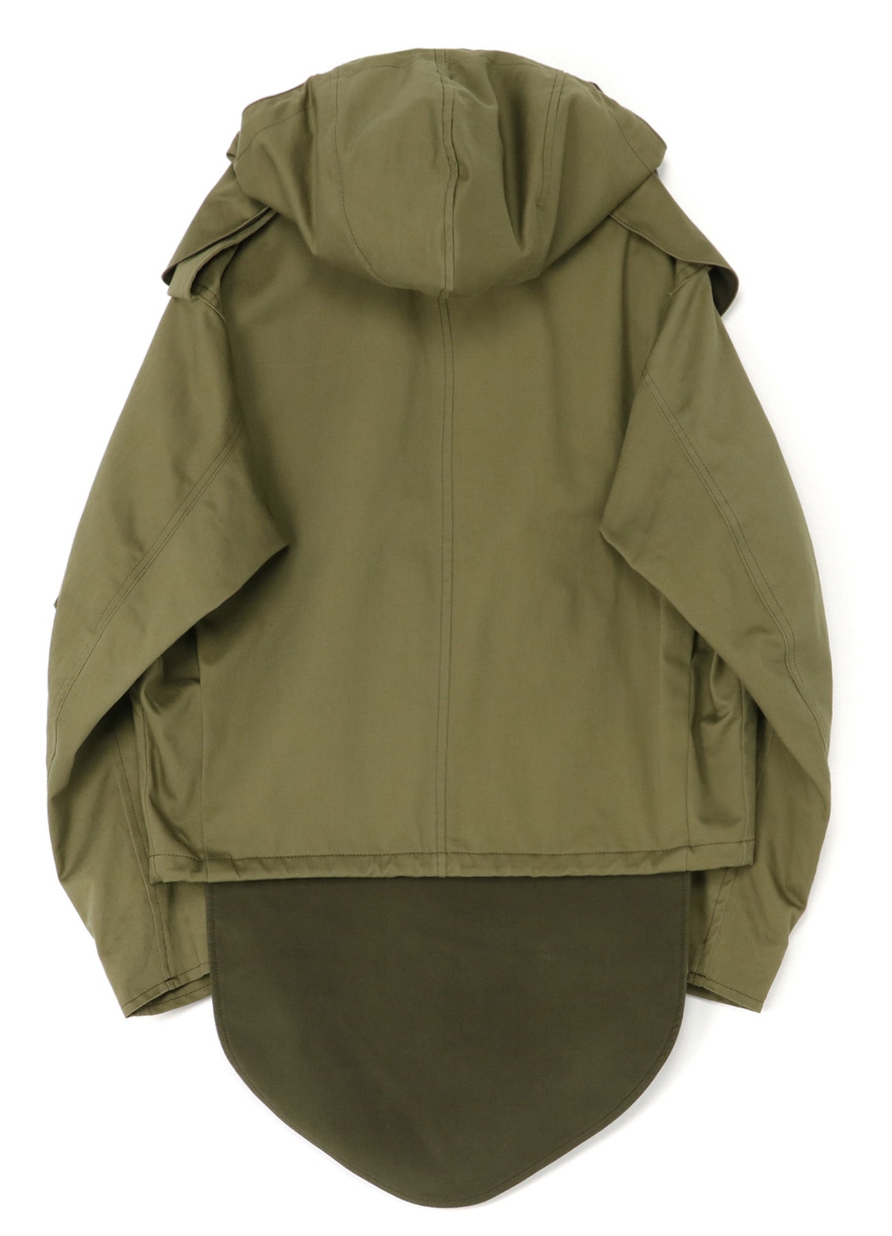 COTTON SATIN+COTTON WOOL LIGHT SERGE PILOT JACKET
