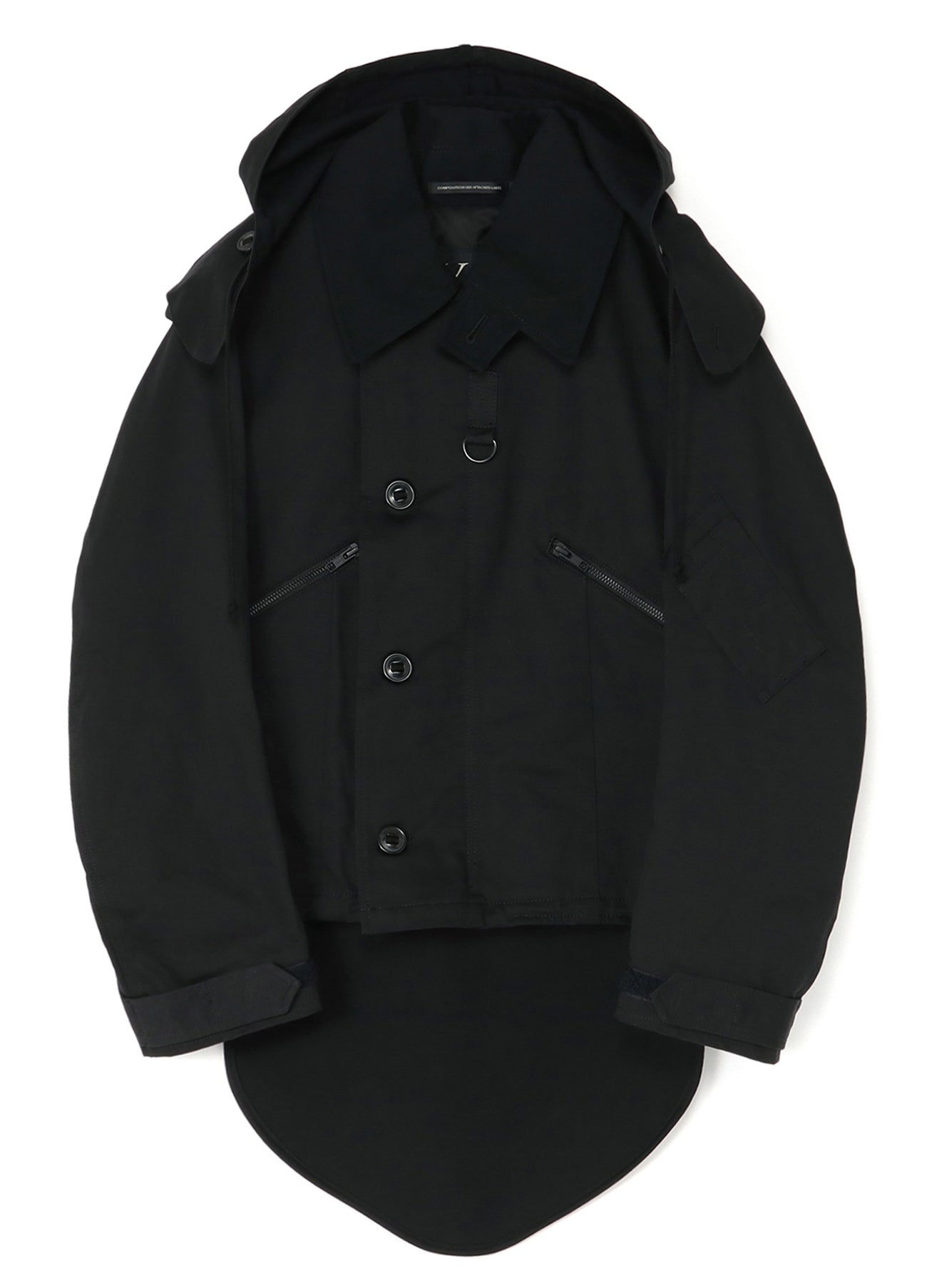 COTTON SATIN+COTTON WOOL LIGHT SERGE PILOT JACKET
