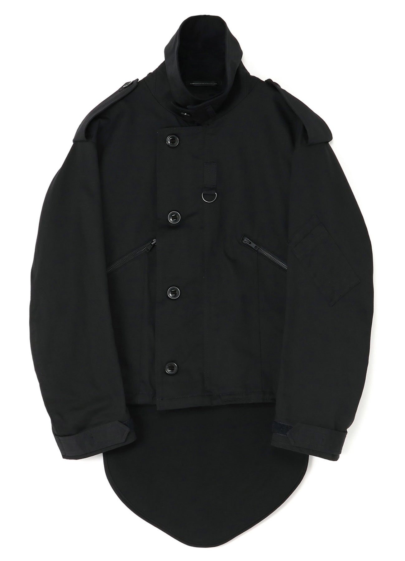 COTTON SATIN+COTTON WOOL LIGHT SERGE PILOT JACKET