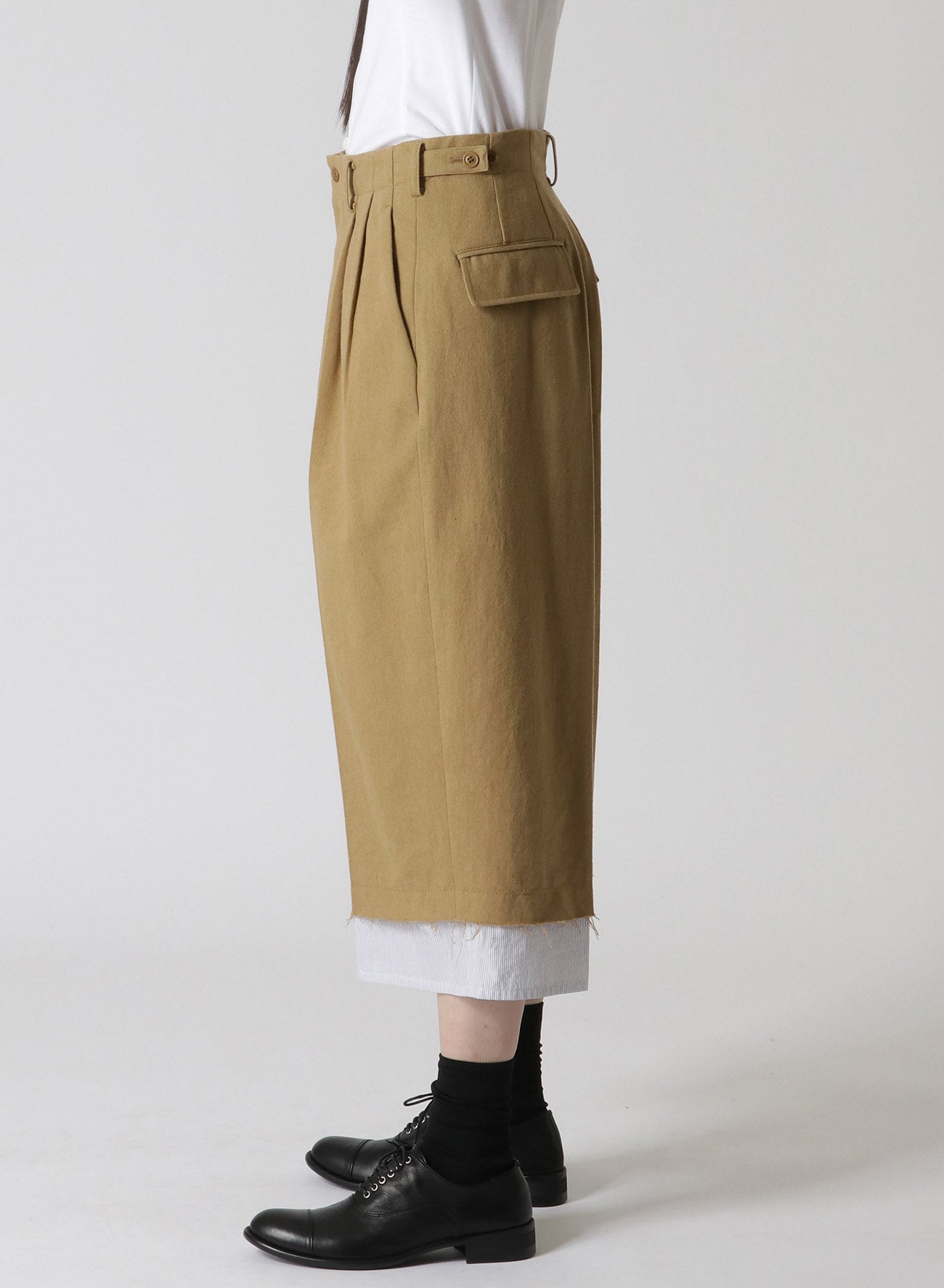 COTTON LINEN SUNDRIED WASHER CUT OF PANTS