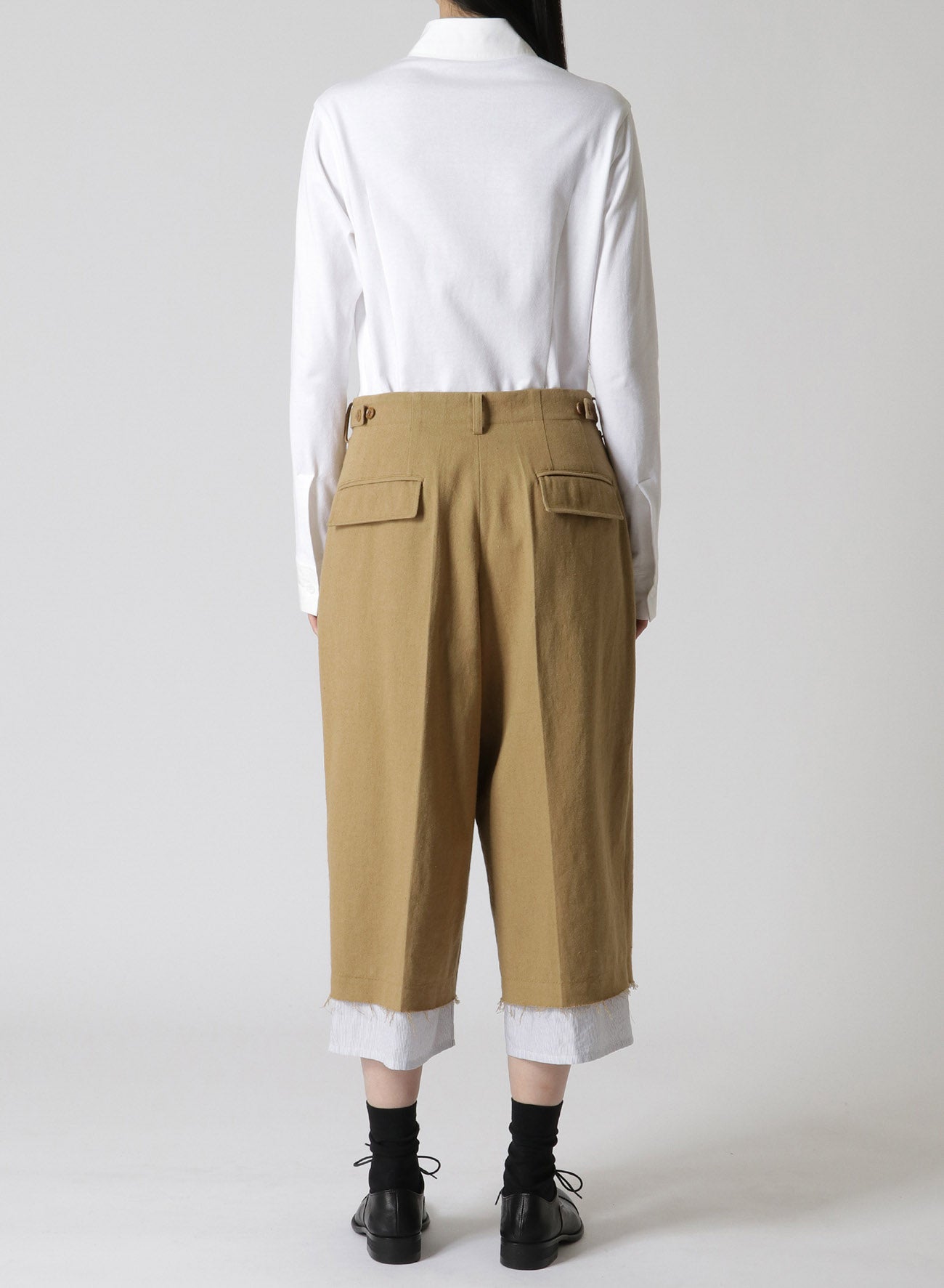 COTTON LINEN SUNDRIED WASHER CUT OF PANTS