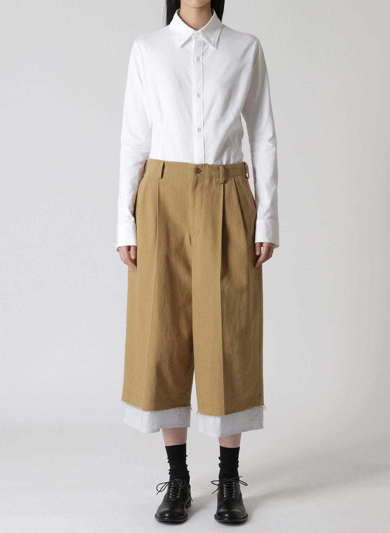 COTTON LINEN SUNDRIED WASHER CUT OF PANTS