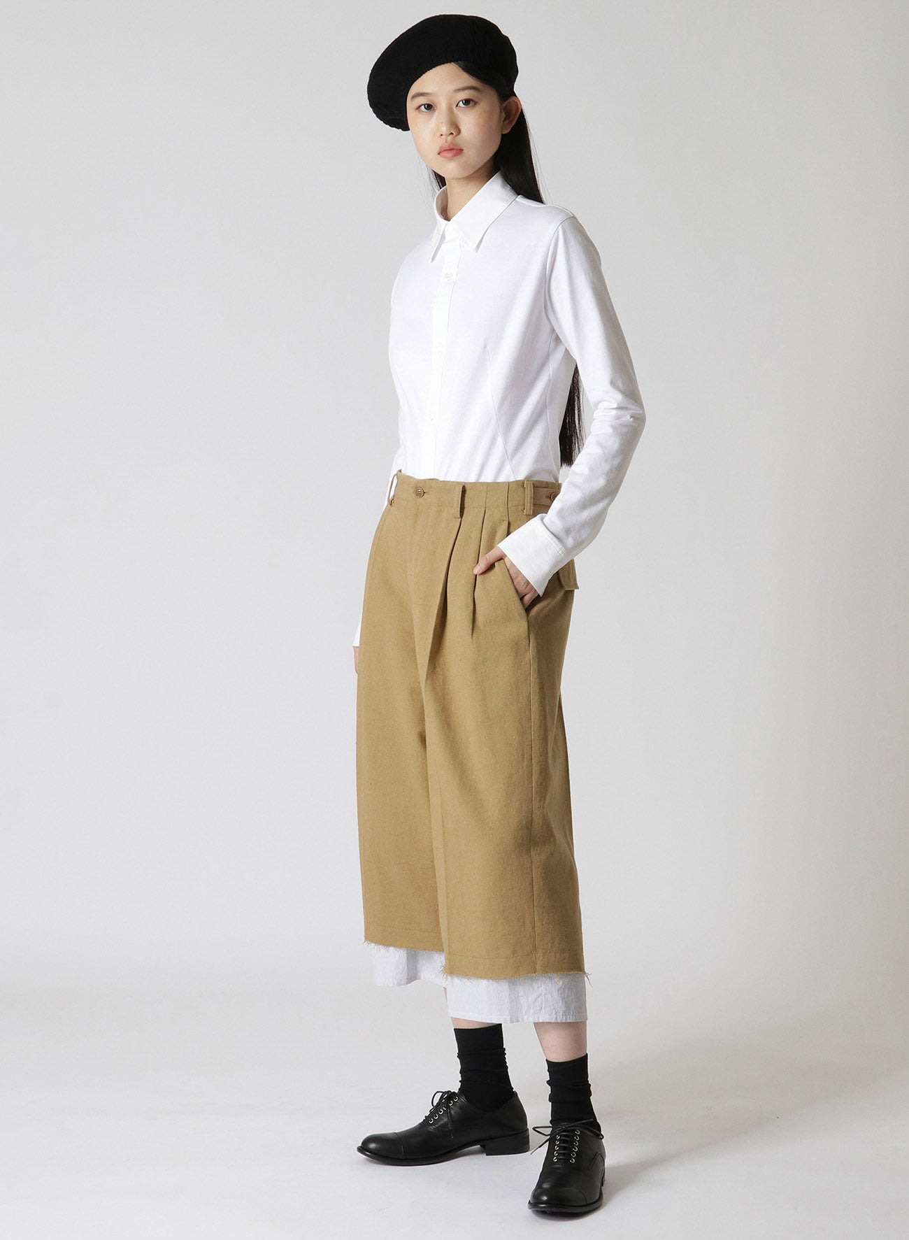 COTTON LINEN SUNDRIED WASHER CUT OF PANTS