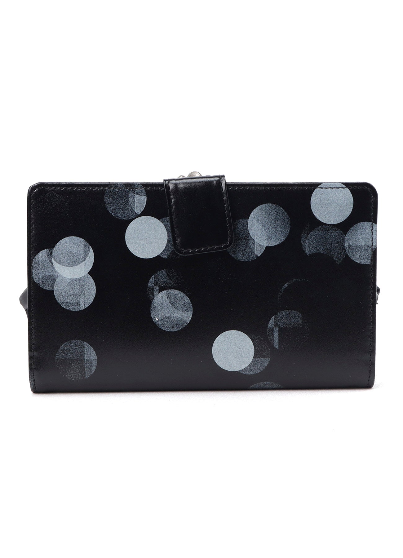 DOT PRINT GLOSSY SMOOTH LEATHER LONG WALLET