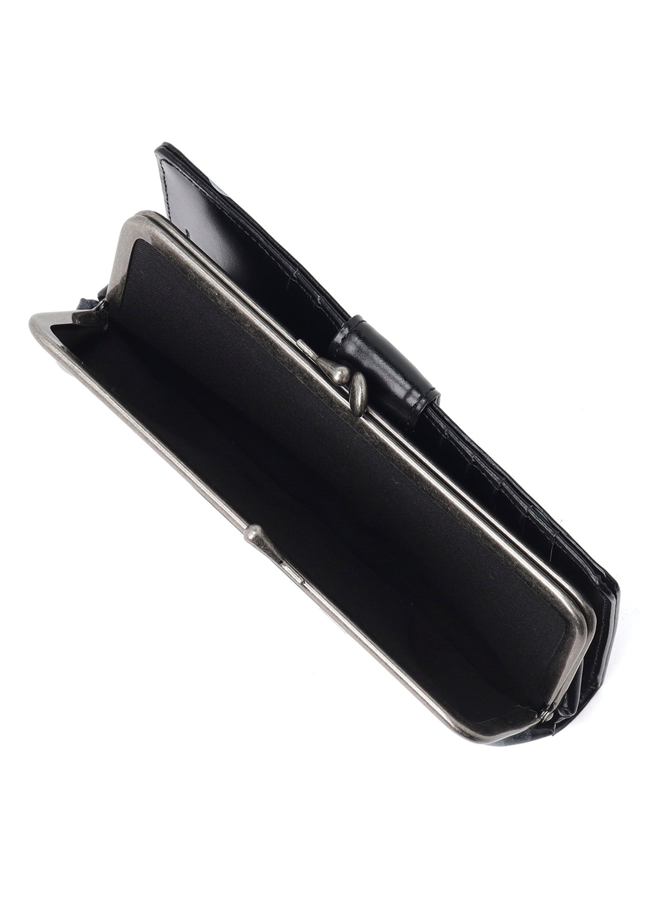 DOT PRINT GLOSSY SMOOTH LEATHER LONG WALLET