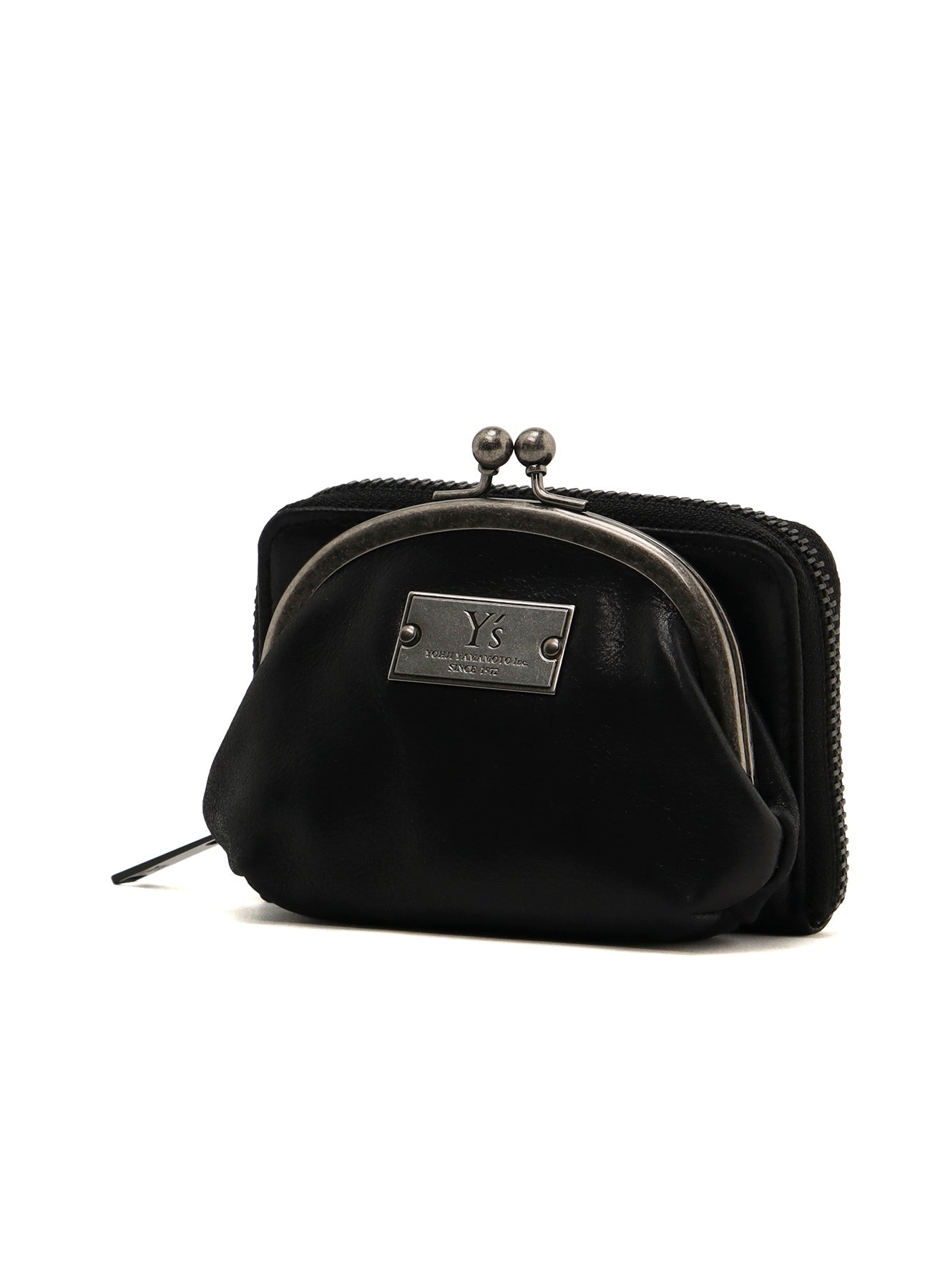 LEATHER WALLET W/ METAL CLASP