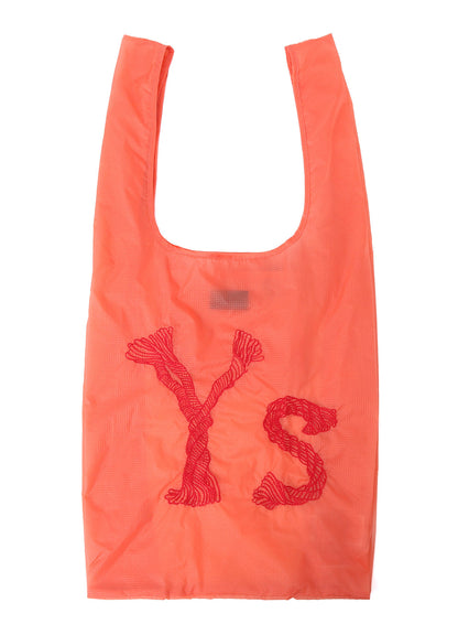 Y'S LOGO STITCH NYLON SHOPPING BAG