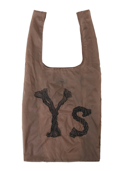 Y'S LOGO STITCH NYLON SHOPPING BAG