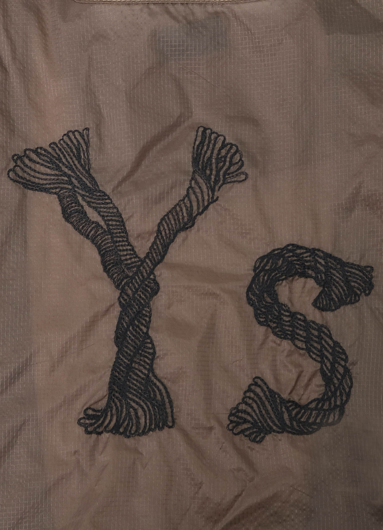 Y'S LOGO STITCH NYLON SHOPPING BAG