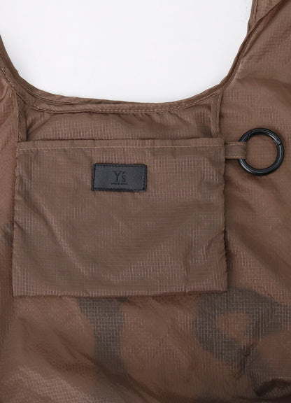 Y'S LOGO STITCH NYLON SHOPPING BAG