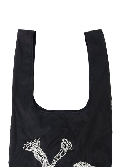 Y'S LOGO STITCH NYLON SHOPPING BAG