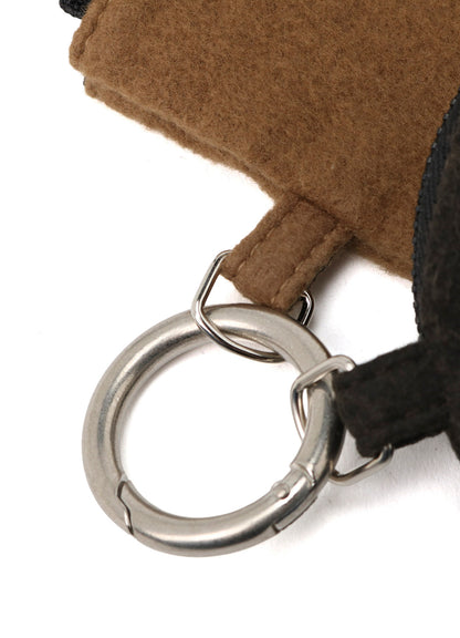 Y'S FLEECE DOUBLE POUCH