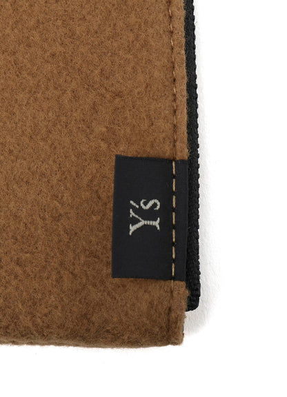 Y'S FLEECE DOUBLE POUCH