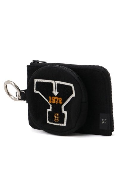 Y'S FLEECE DOUBLE POUCH