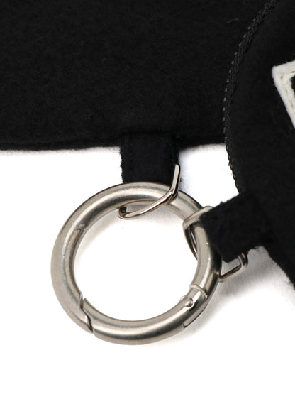 Y'S FLEECE DOUBLE POUCH