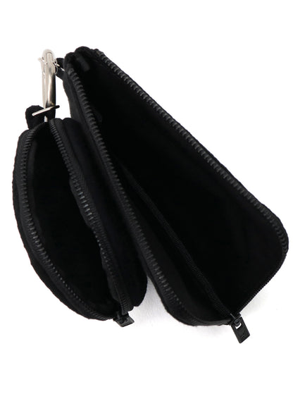 Y'S FLEECE DOUBLE POUCH