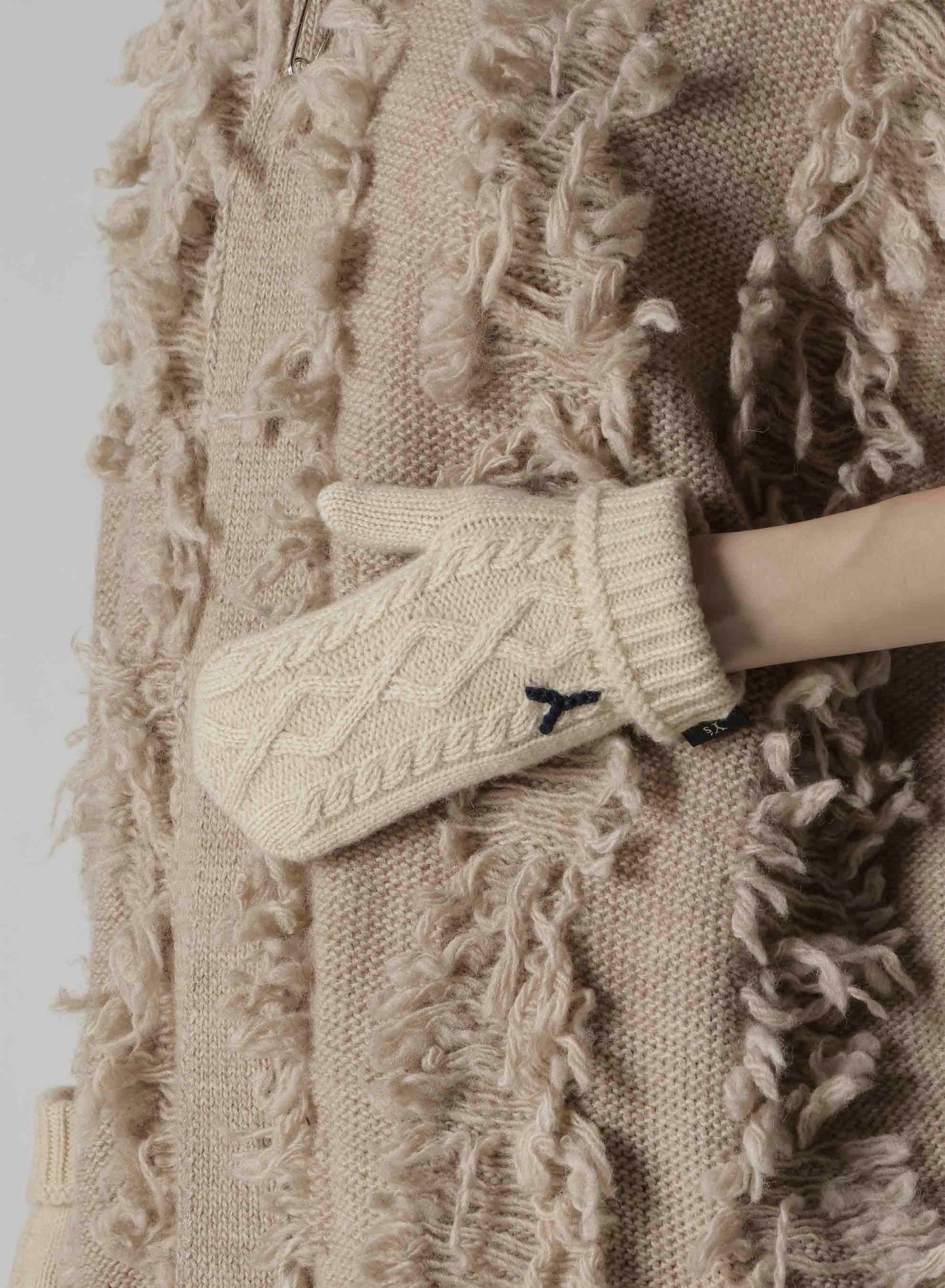 WOOL NYLON MITTENS