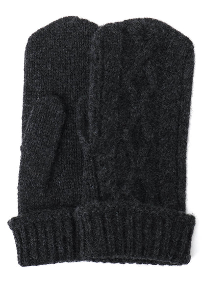 WOOL NYLON MITTENS