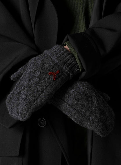 WOOL NYLON MITTENS