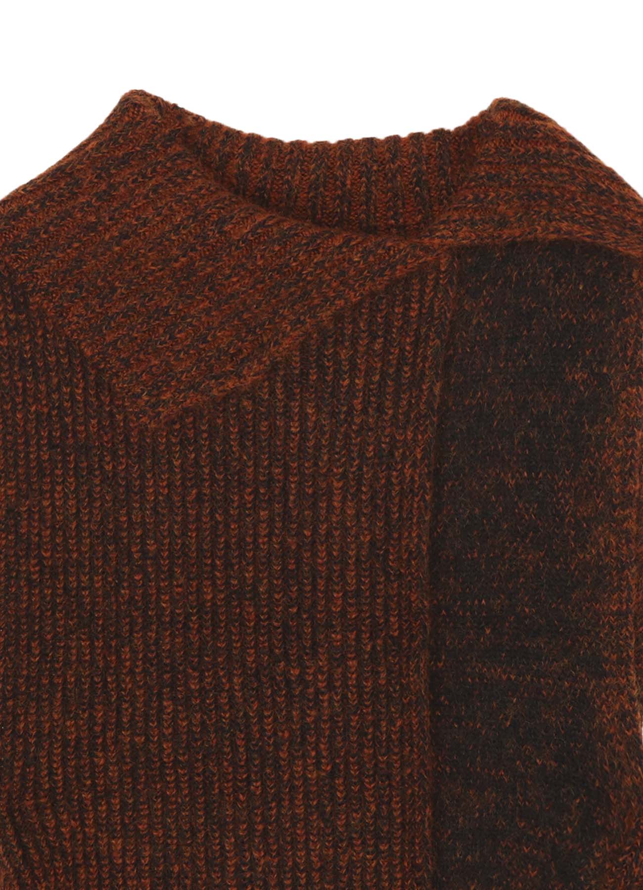 MOHAIR WOOL COMBINATION KNIT VEST