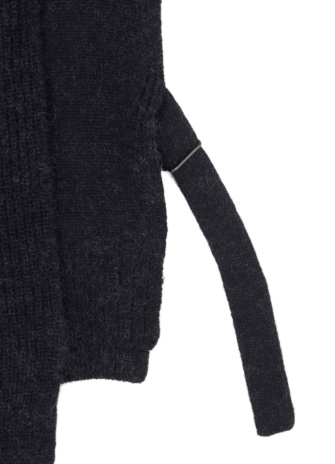 MOHAIR WOOL COMBINATION KNIT VEST