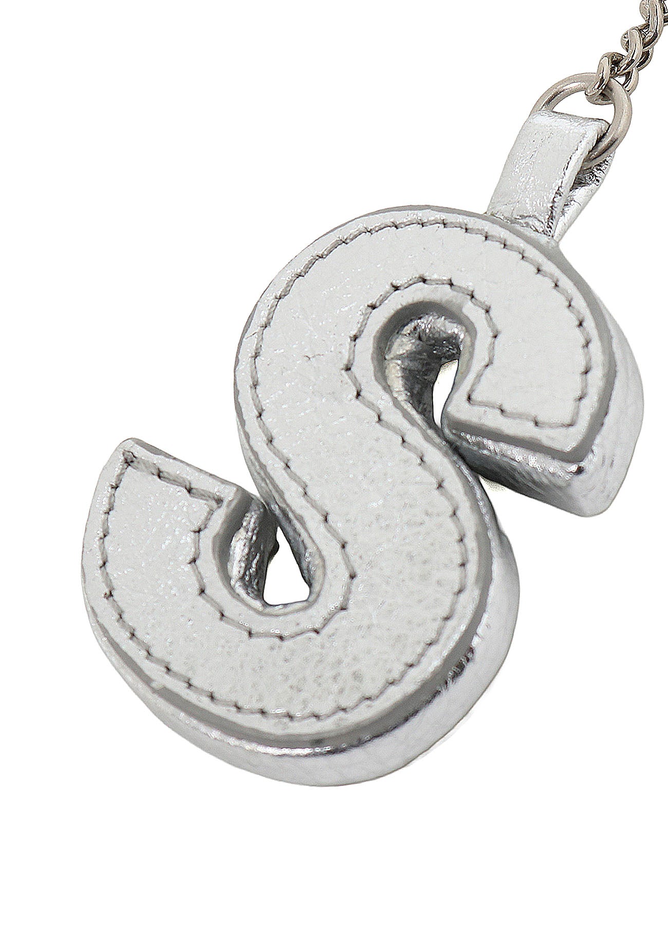 Y'S BLOCK LEATHER BAG CHARM