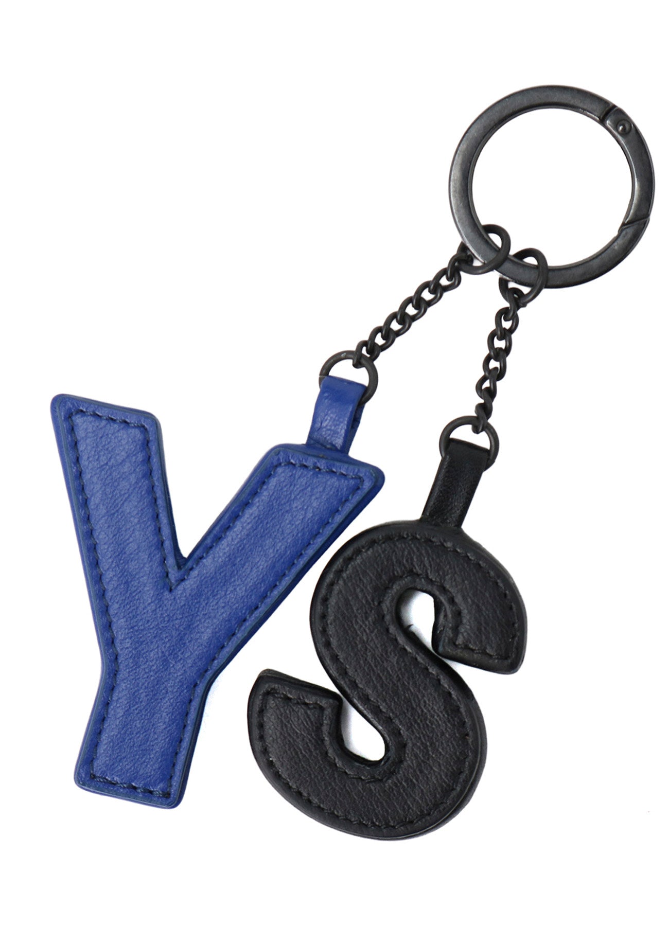 Y'S BLOCK LEATHER BAG CHARM