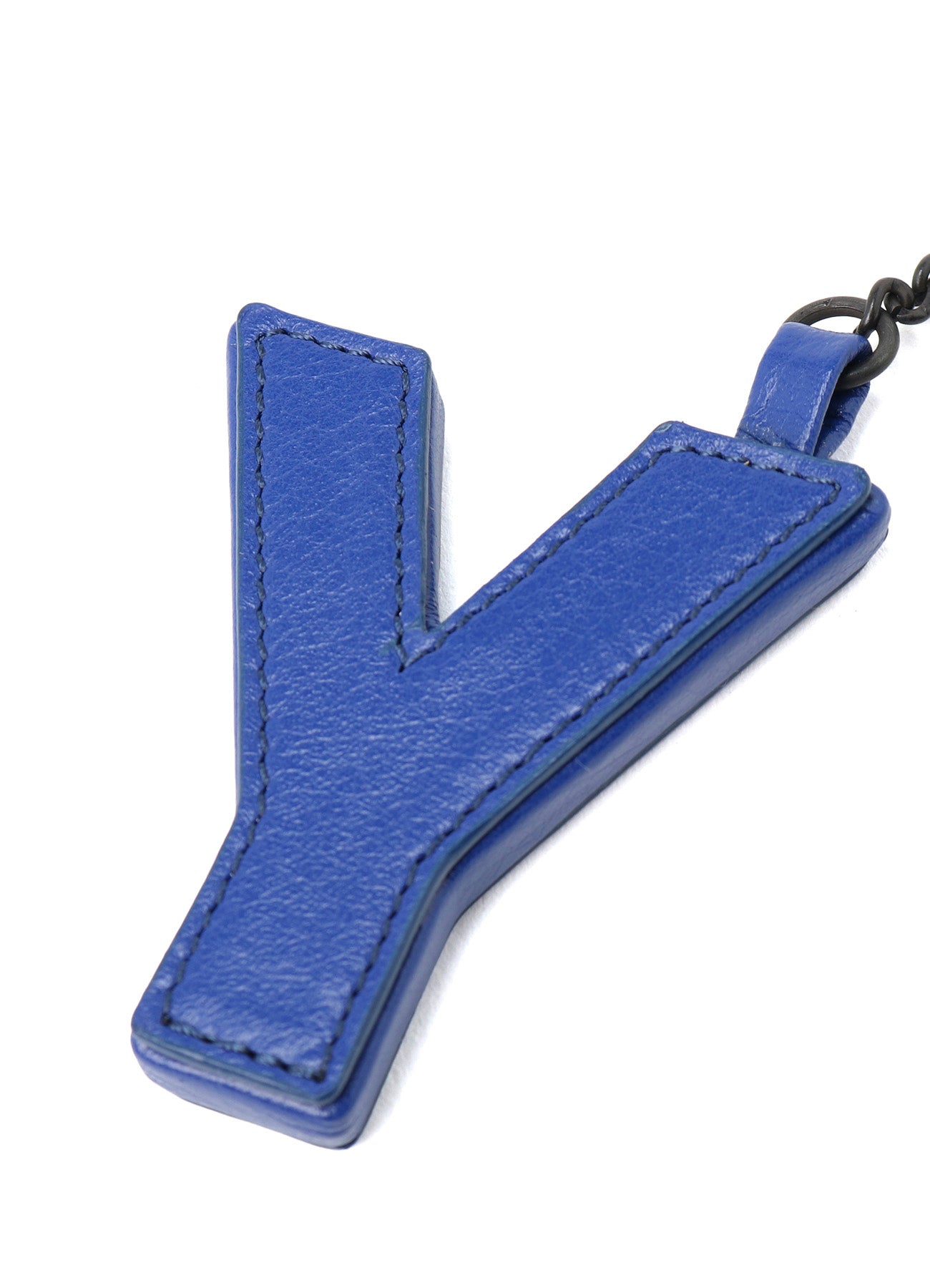 Y'S BLOCK LEATHER BAG CHARM
