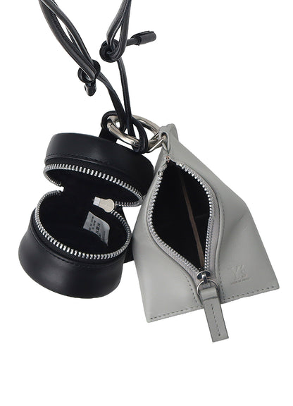 LEATHER BLOCK SHOULDER STRAP