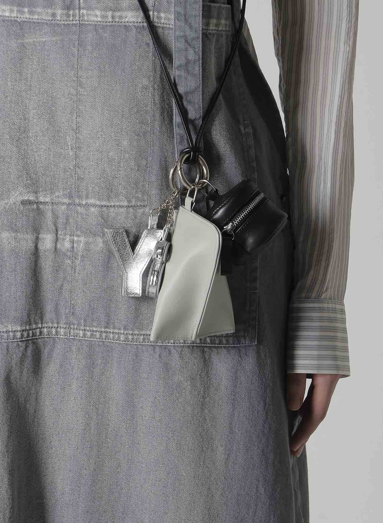 LEATHER BLOCK SHOULDER STRAP
