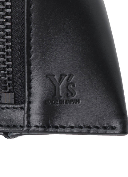 LEATHER BLOCK SHOULDER STRAP