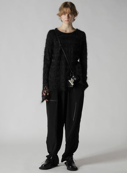 LEATHER BLOCK SHOULDER STRAP