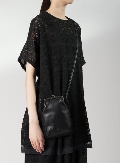 COW LEATHER METAL CLASP NECKLACE