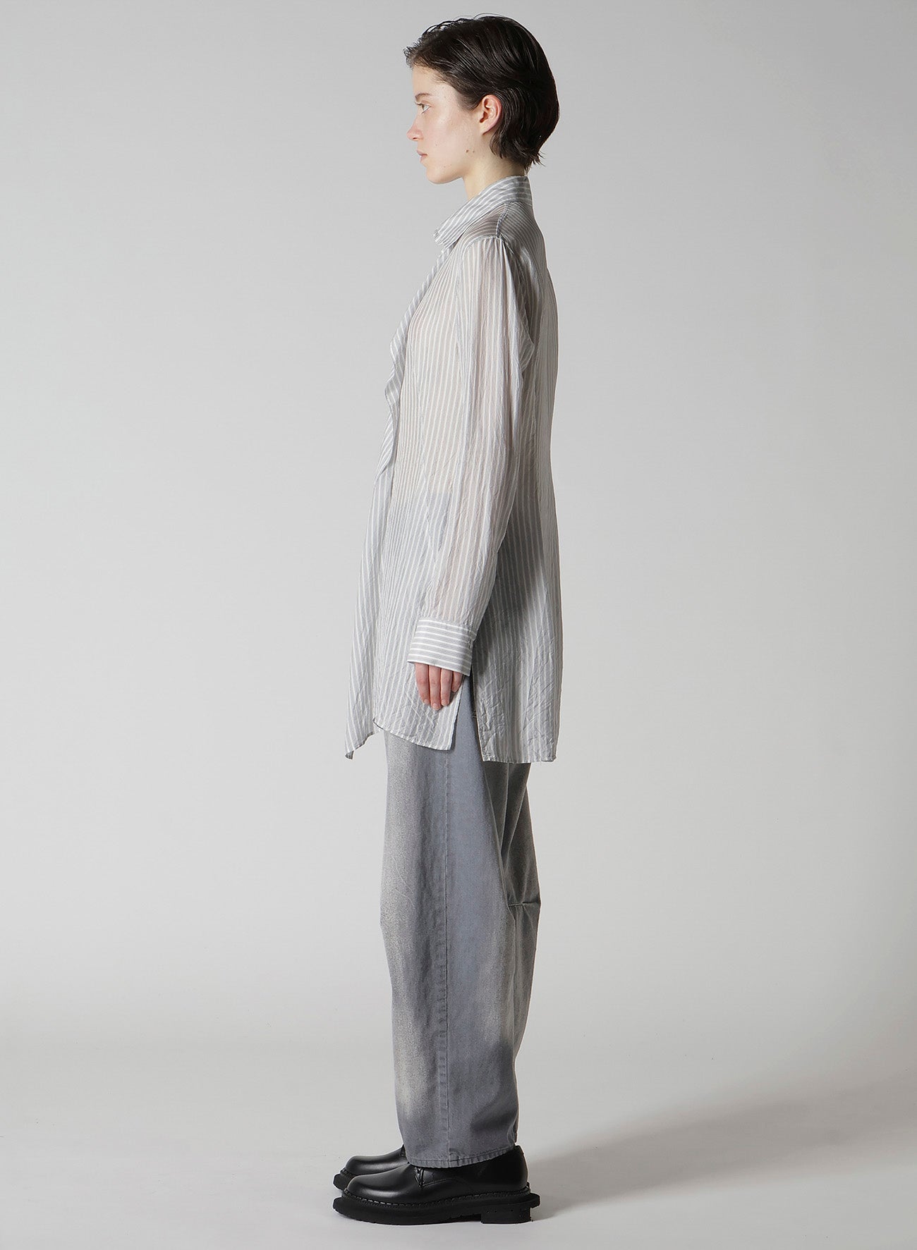 CUPRO STRIPE FRONT CLOTH SHIRT