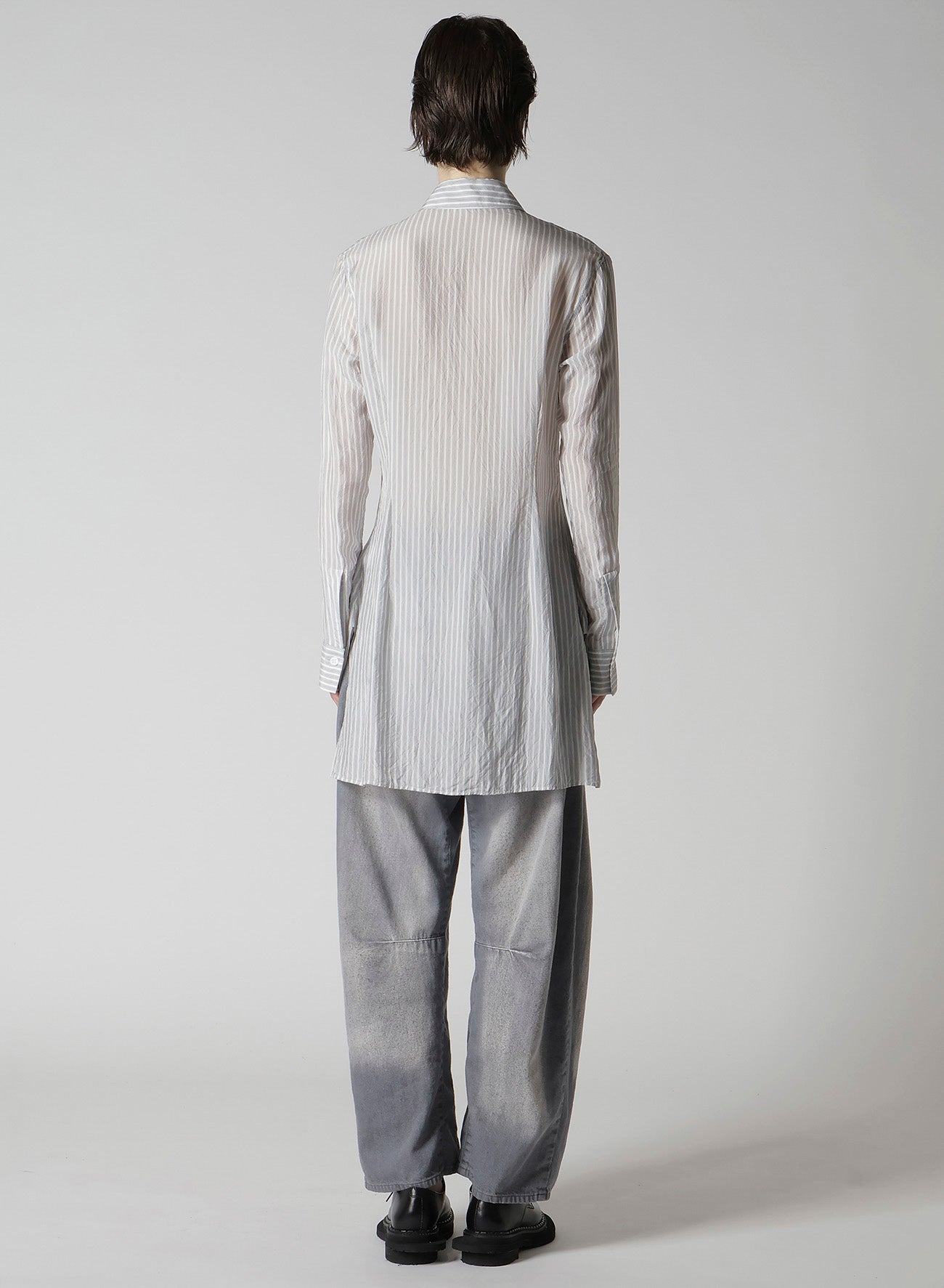 CUPRO STRIPE FRONT CLOTH SHIRT