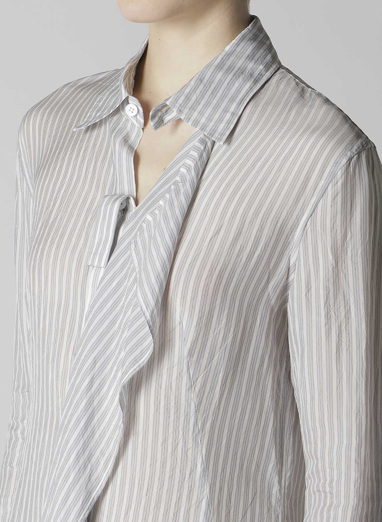 CUPRO STRIPE FRONT CLOTH SHIRT