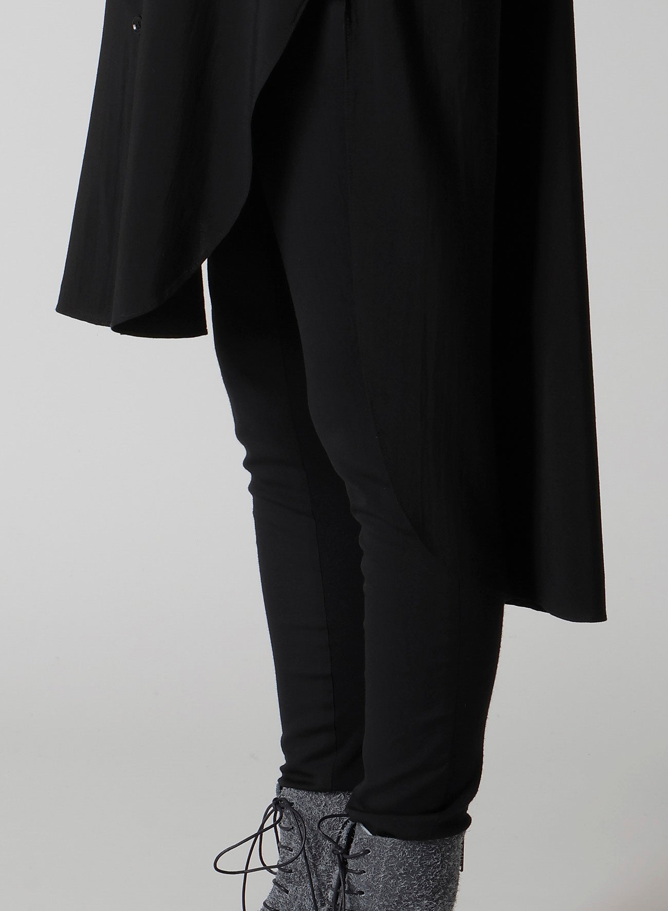 HARD-TWIST SERGELAYERED FRONT SHIRT