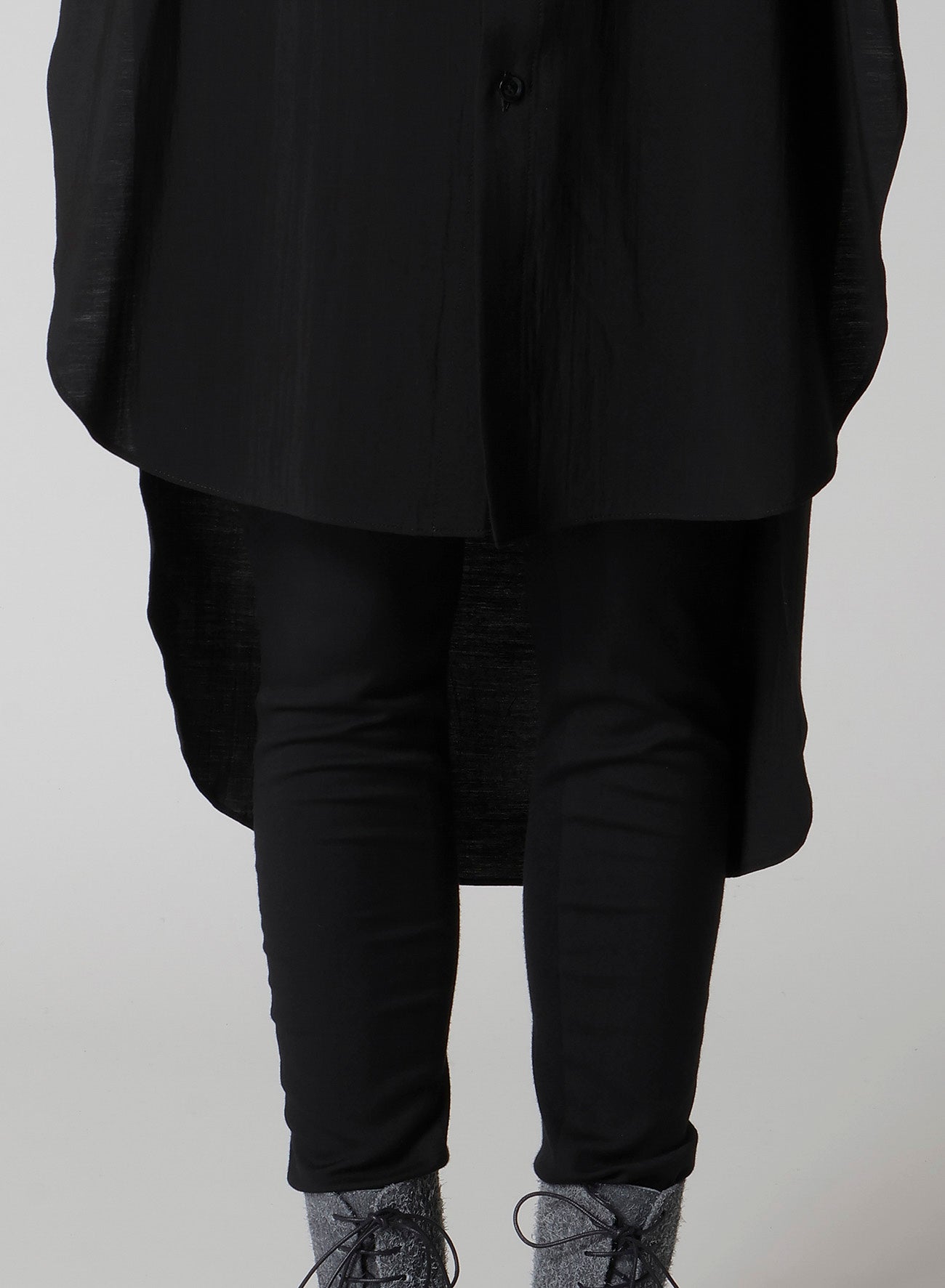 HARD-TWIST SERGELAYERED FRONT SHIRT