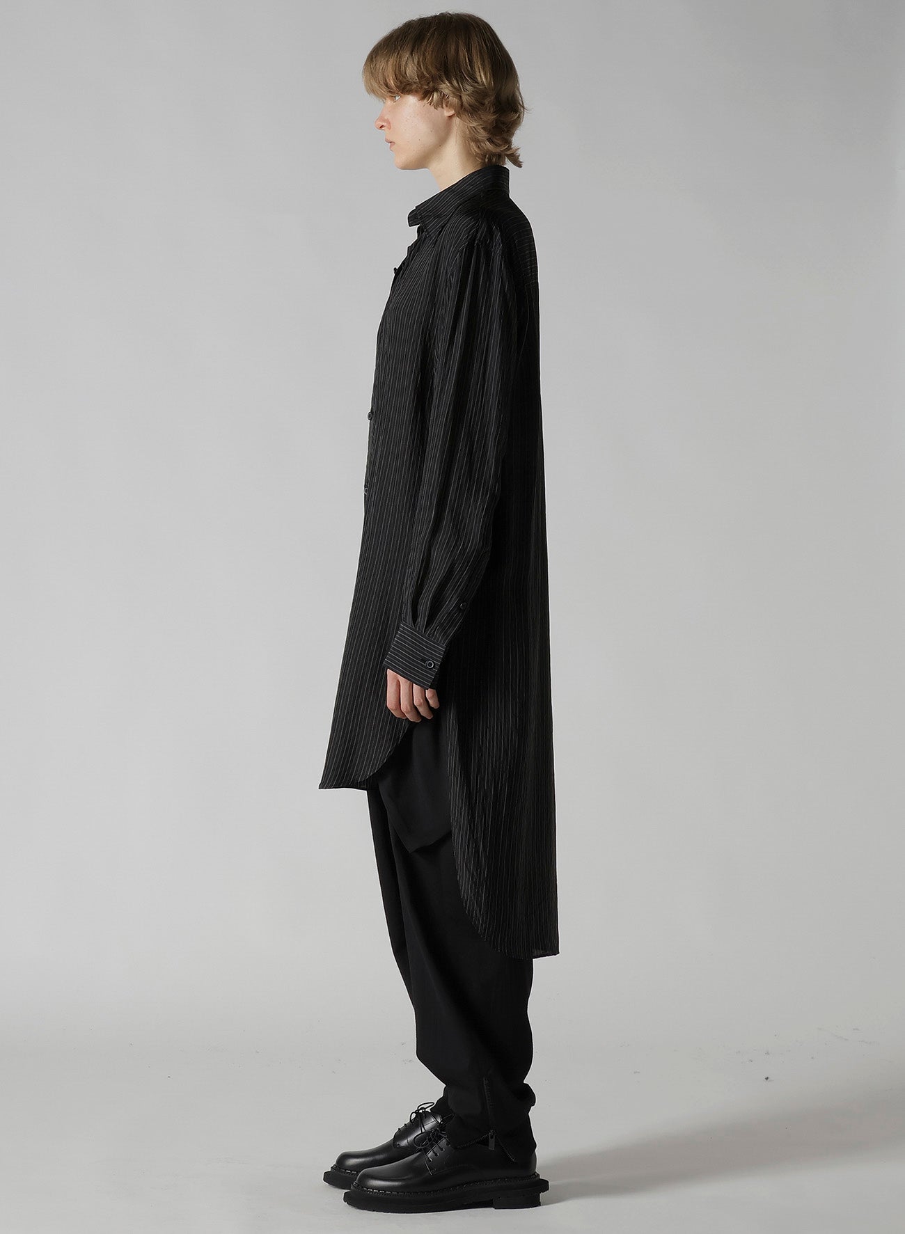CUPRO STRIPE DOUBLE FRONT SHIRT