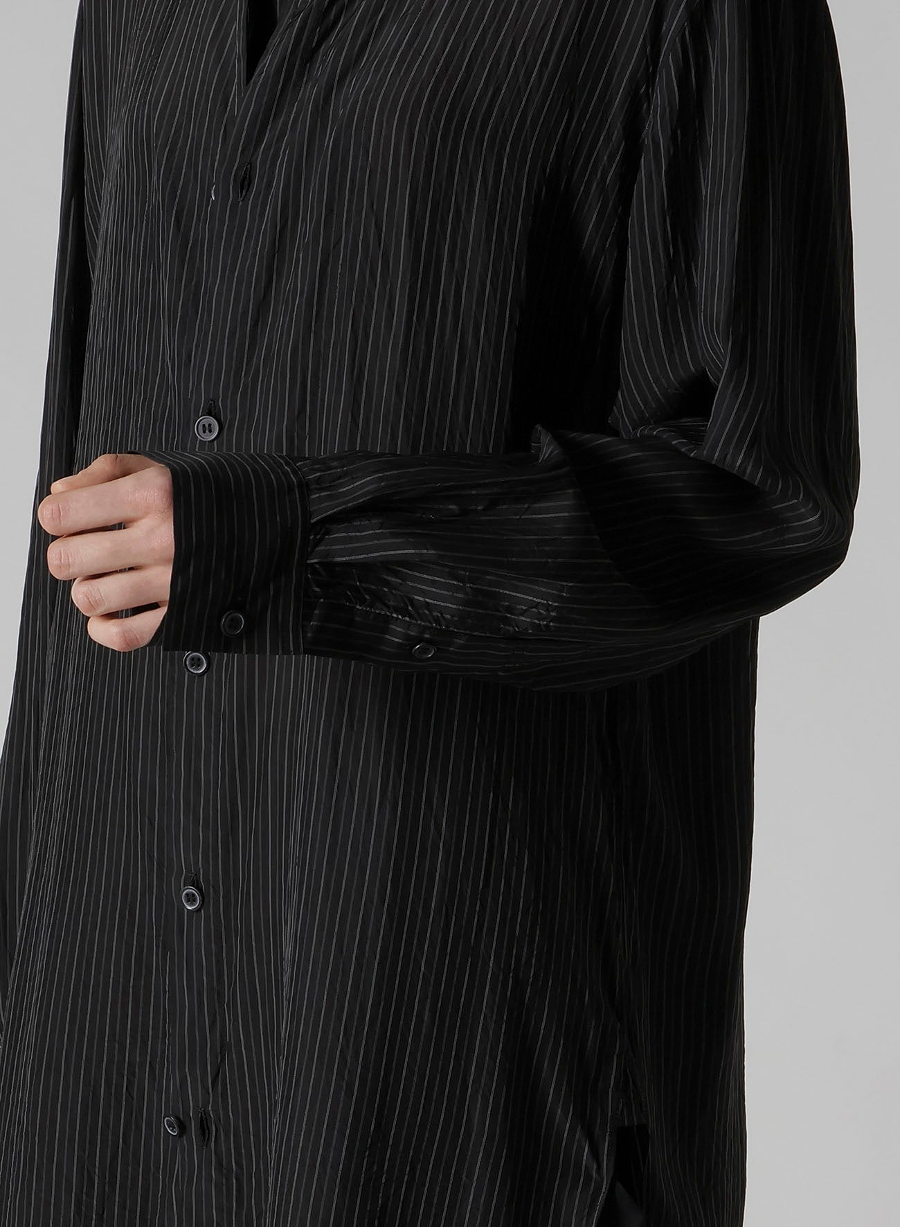 CUPRO STRIPE DOUBLE FRONT SHIRT