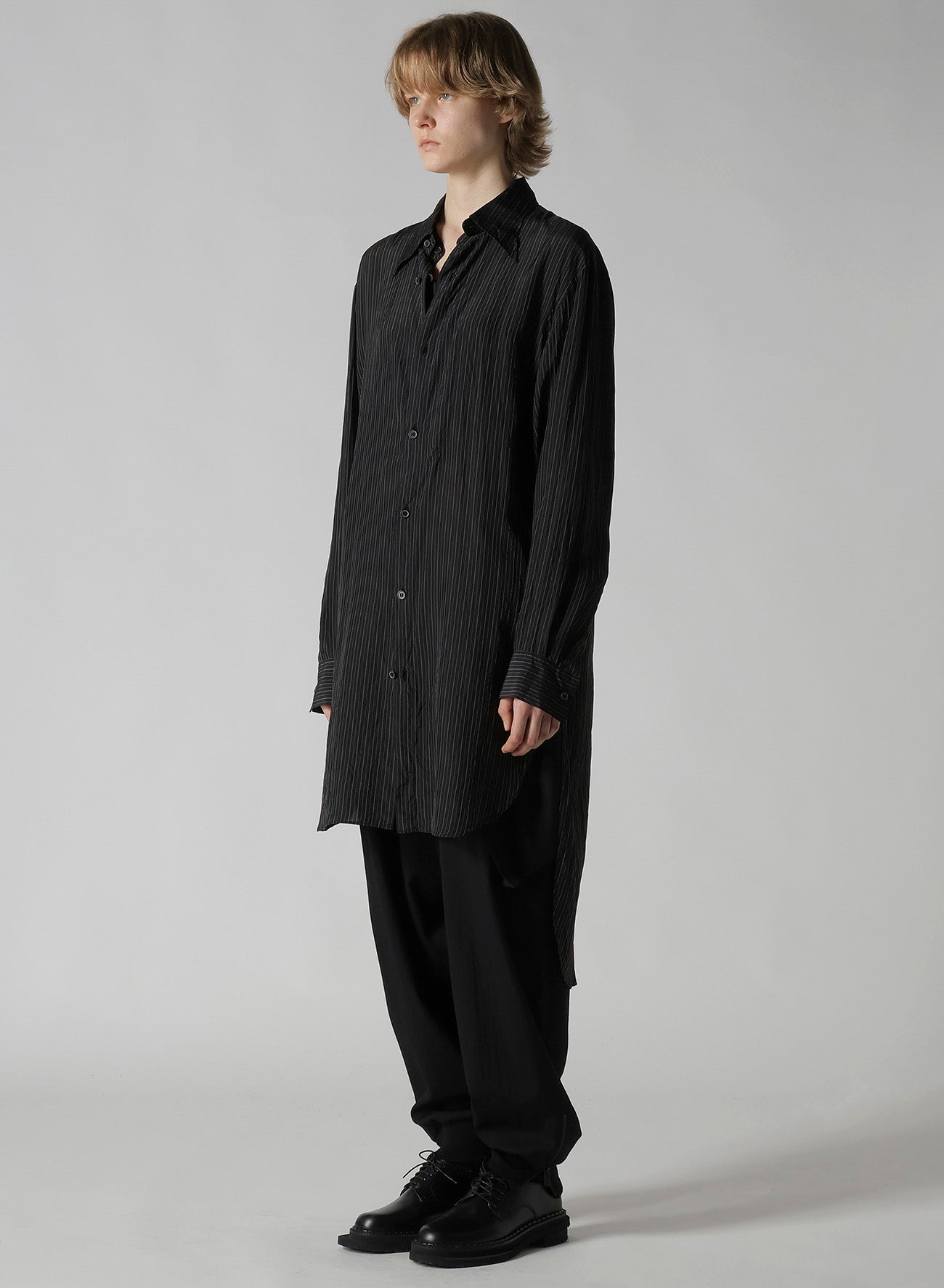 CUPRO STRIPE DOUBLE FRONT SHIRT