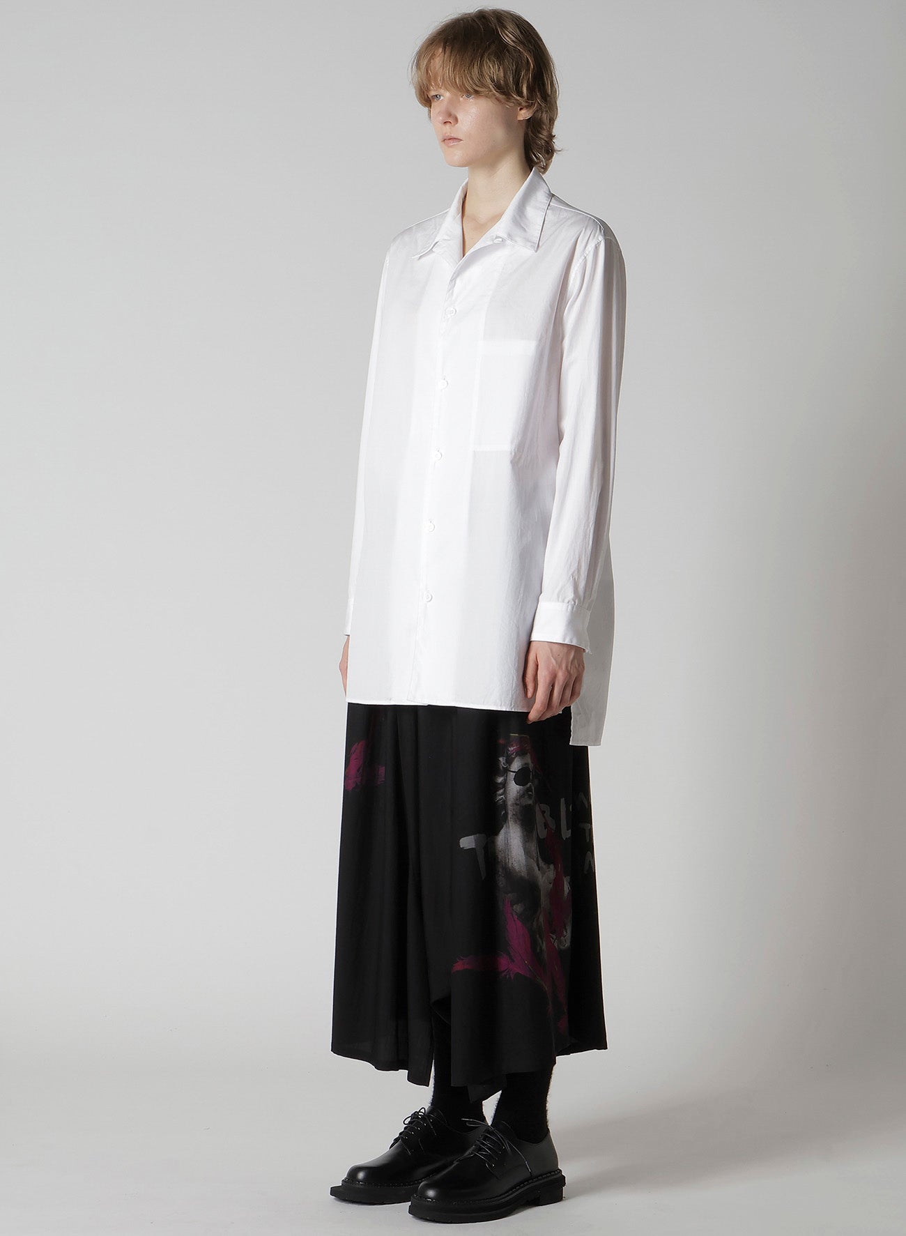 100/2 BROAD OPEN COLLAR SHIRT