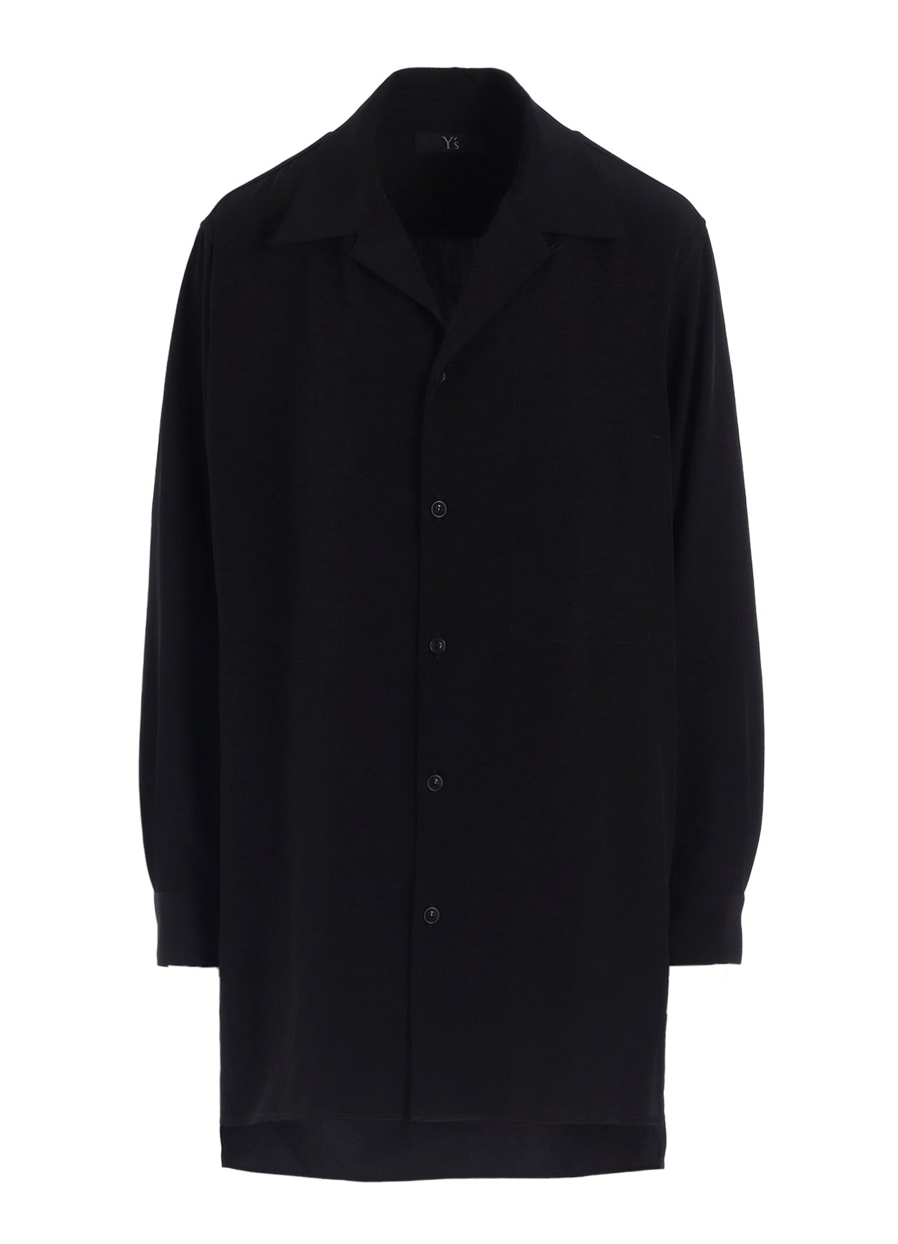TA/PE CREPE DE CHINE OPEN COLLART SHIRT