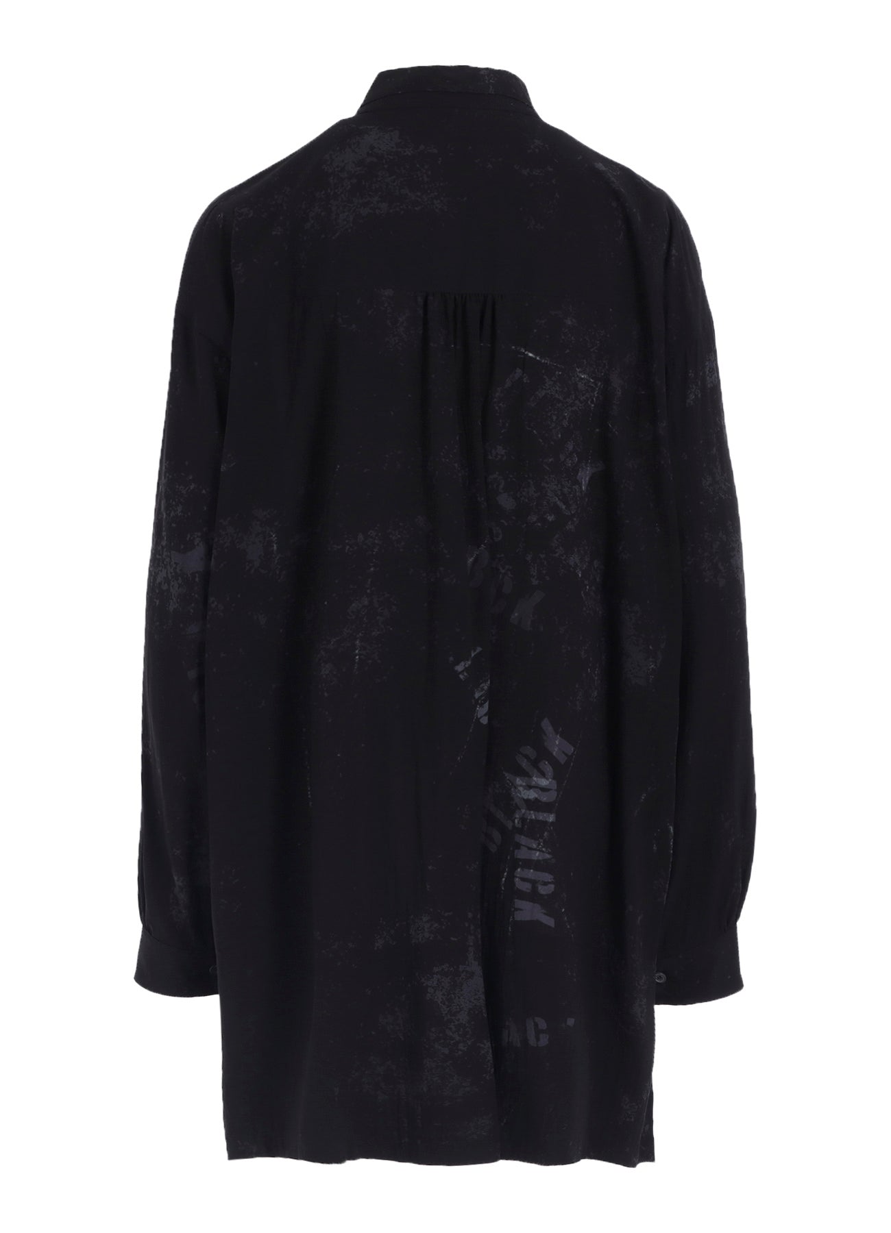 "BLACK" PRINT BIG BLOUSE